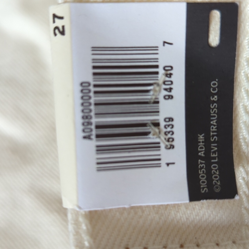 LEVI'S Ribcage Rainbow Denim Mini Skirt 27 - Picture 11 of 16